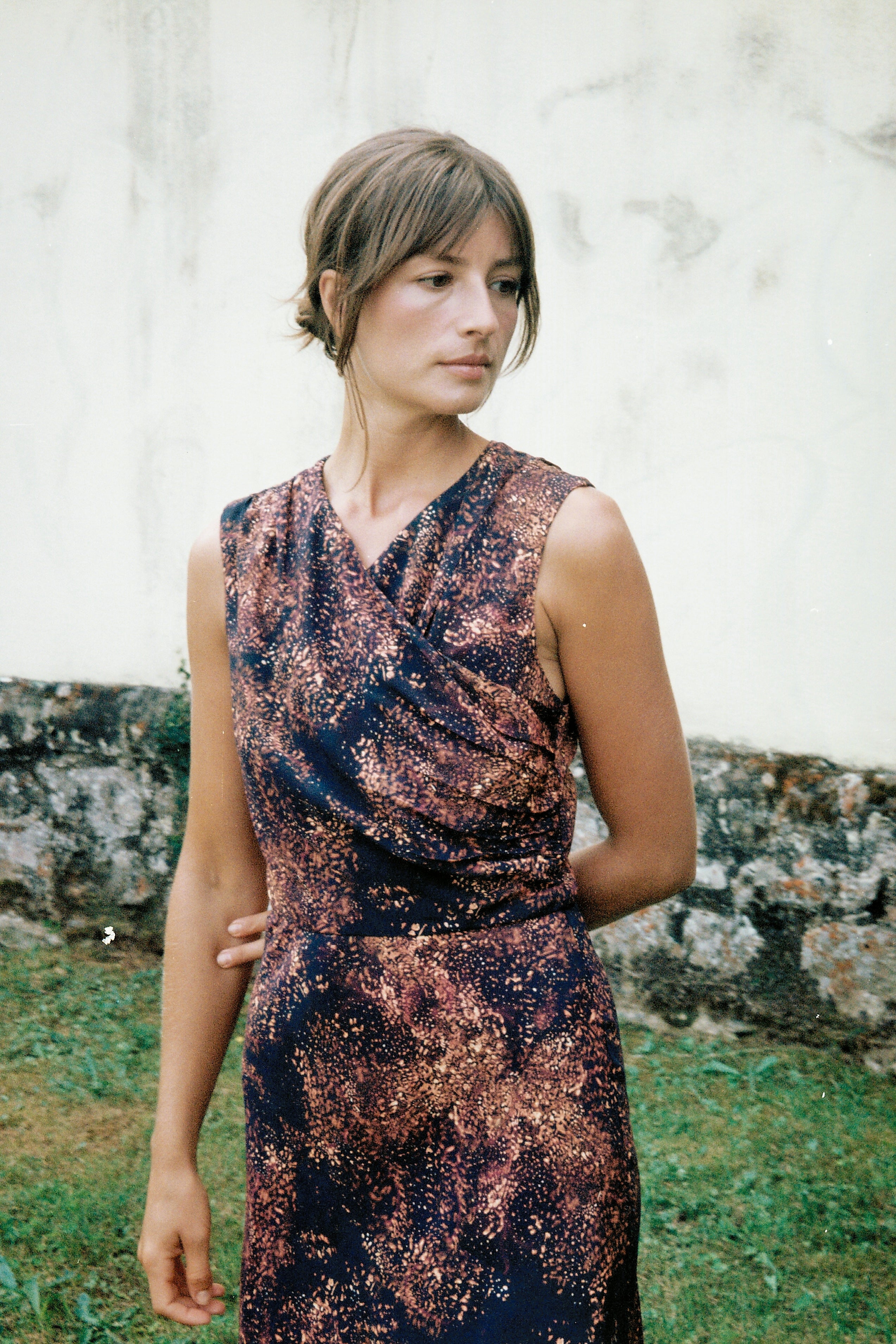 Vestido Jade Galaxia Dorada