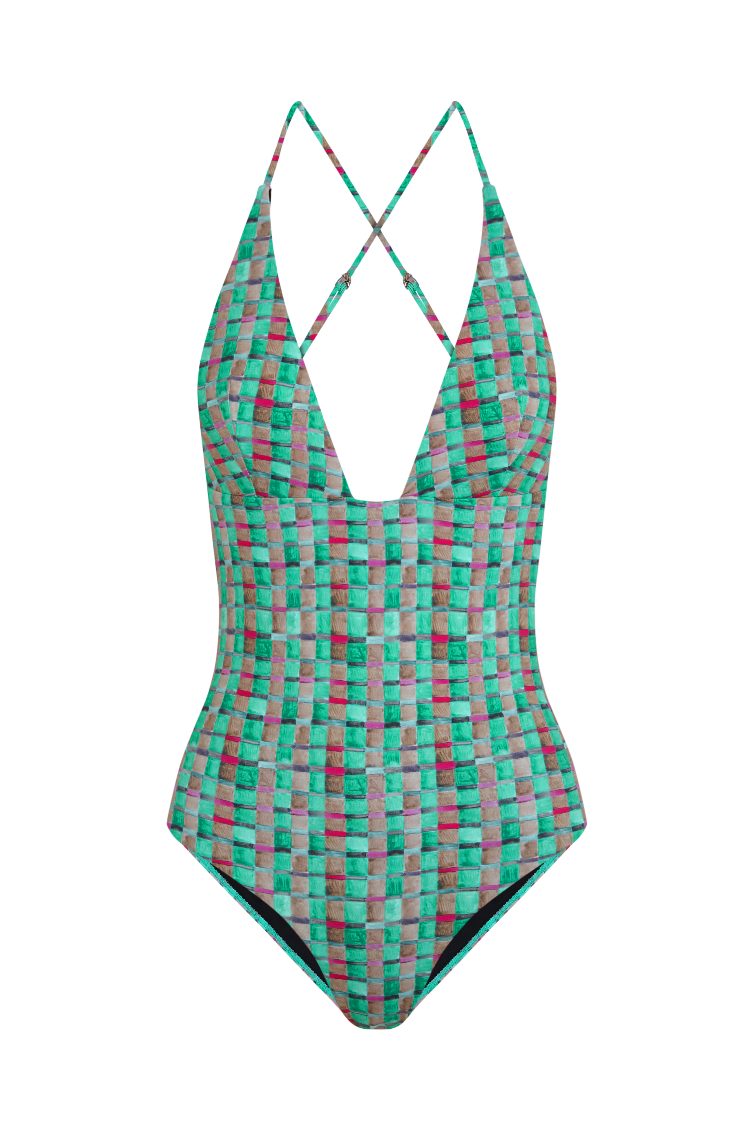 Bañador Chiara Green Vichy