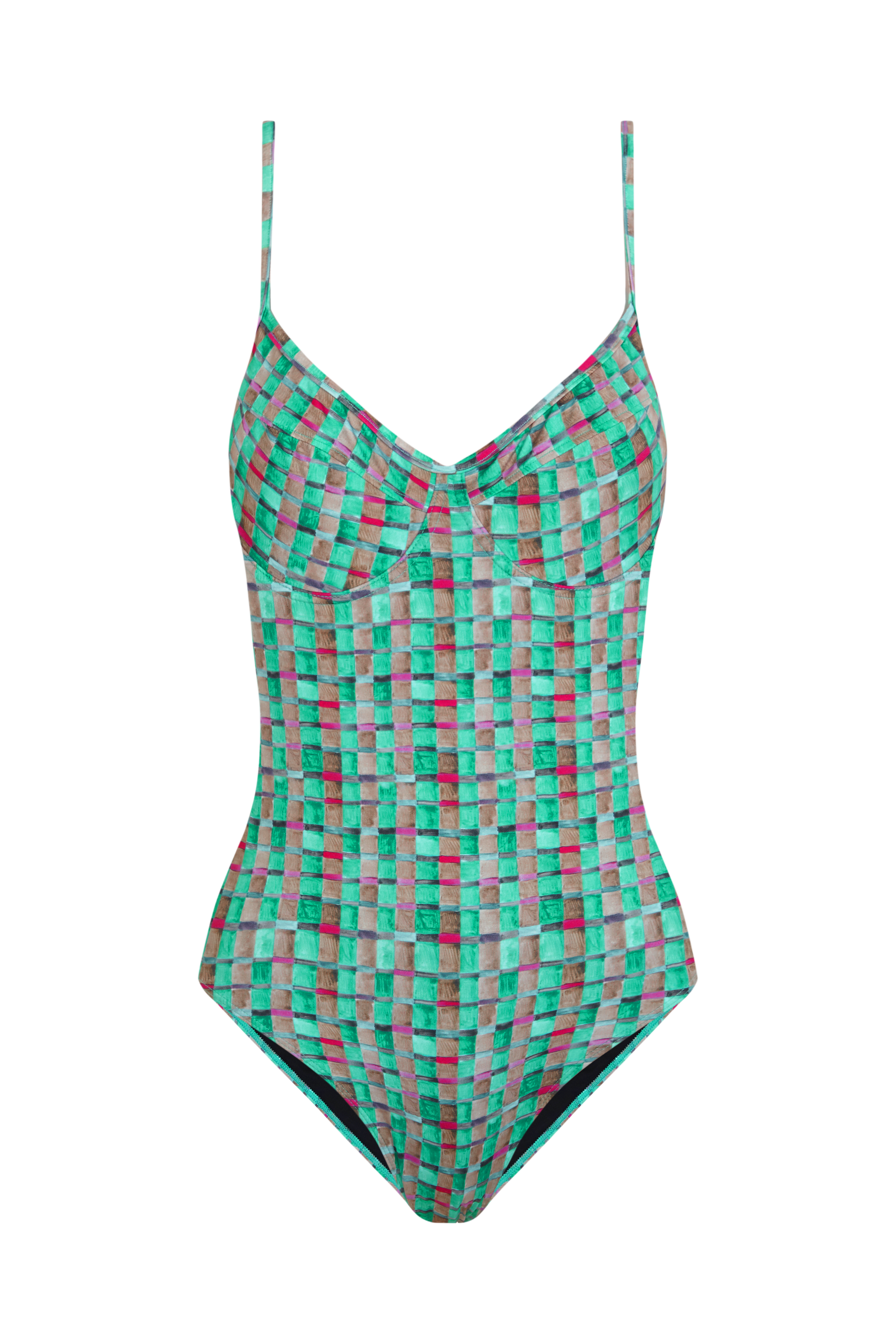 Bañador Elba Green Vichy