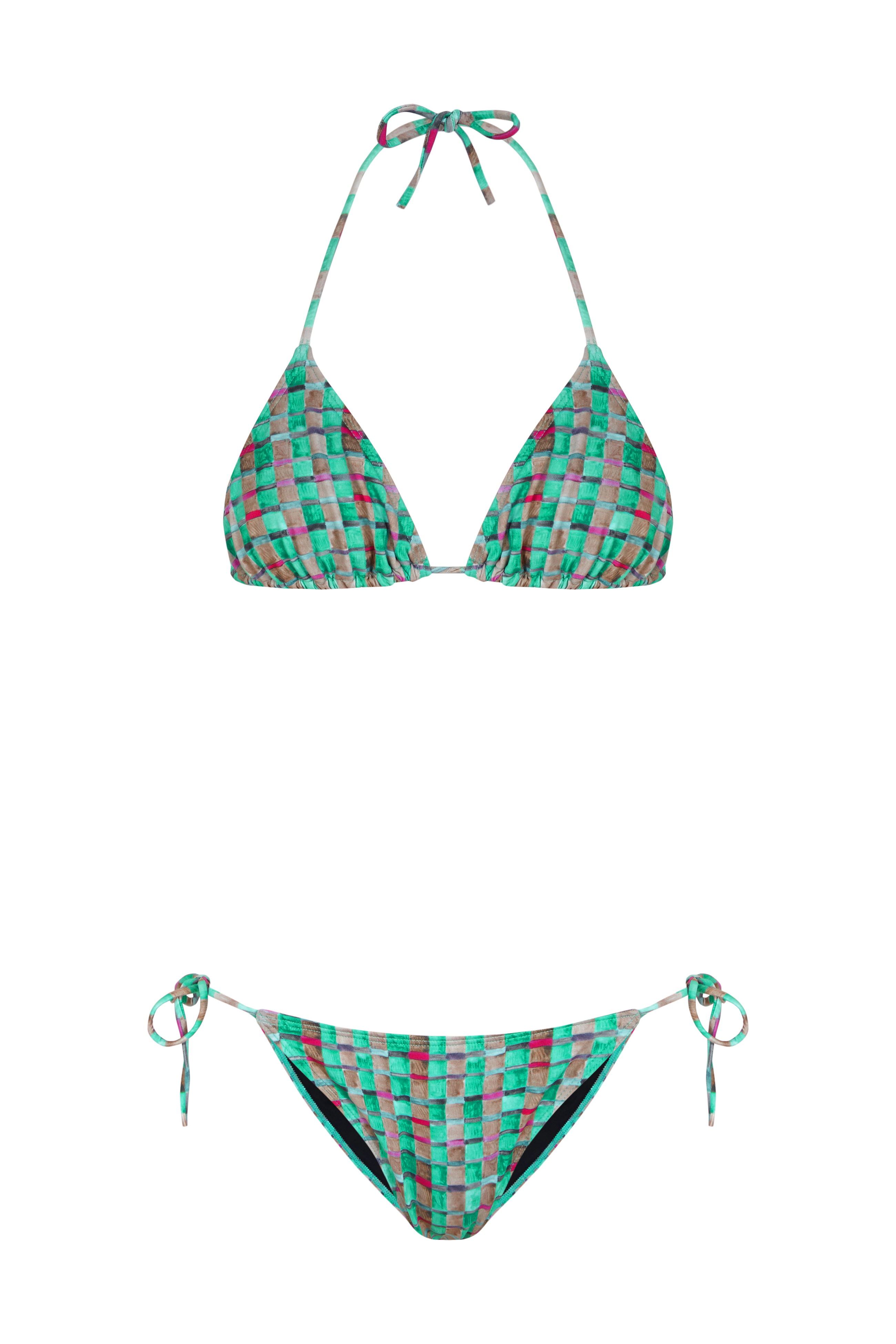 Bikini Patty Green Vichy