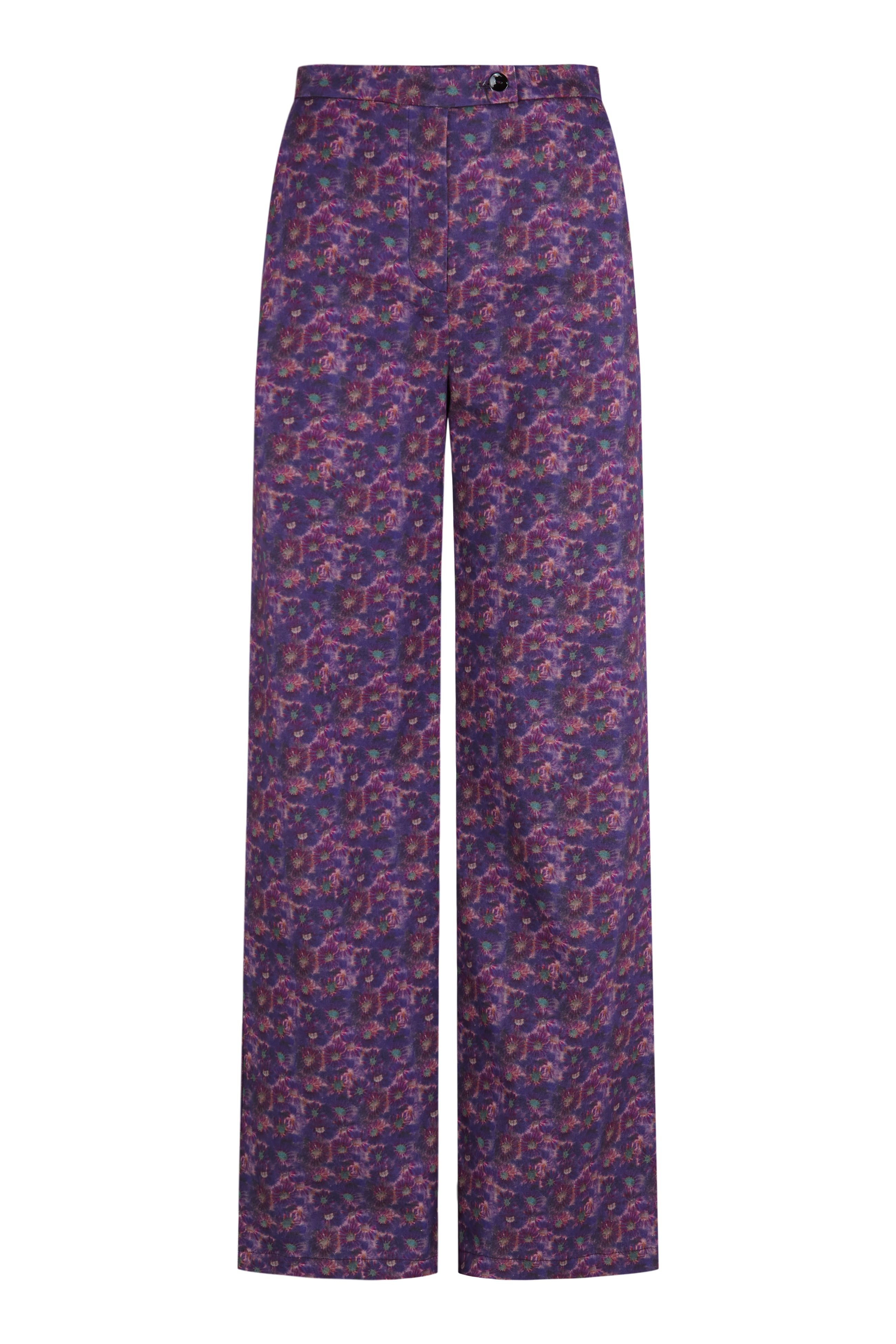 Pantalón Elio Flores Lila