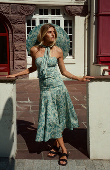 Cordobés Straps Turquoise Meadow