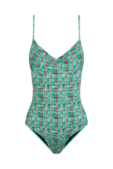 Bañador Elba Green Vichy