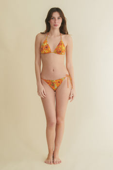 Bikini de triángulo Anemona amarillo
