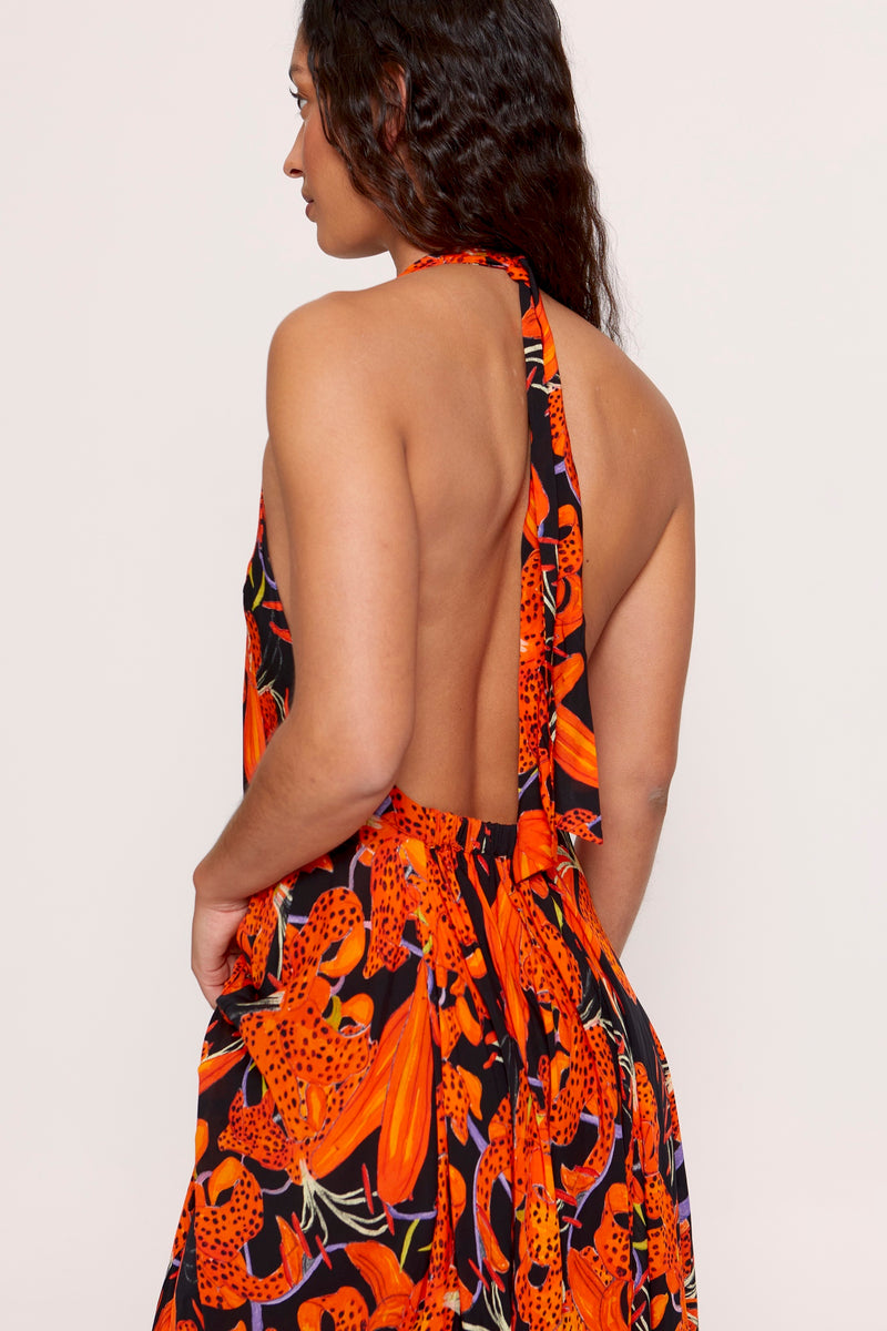 Sia Dress Tiger Orchid