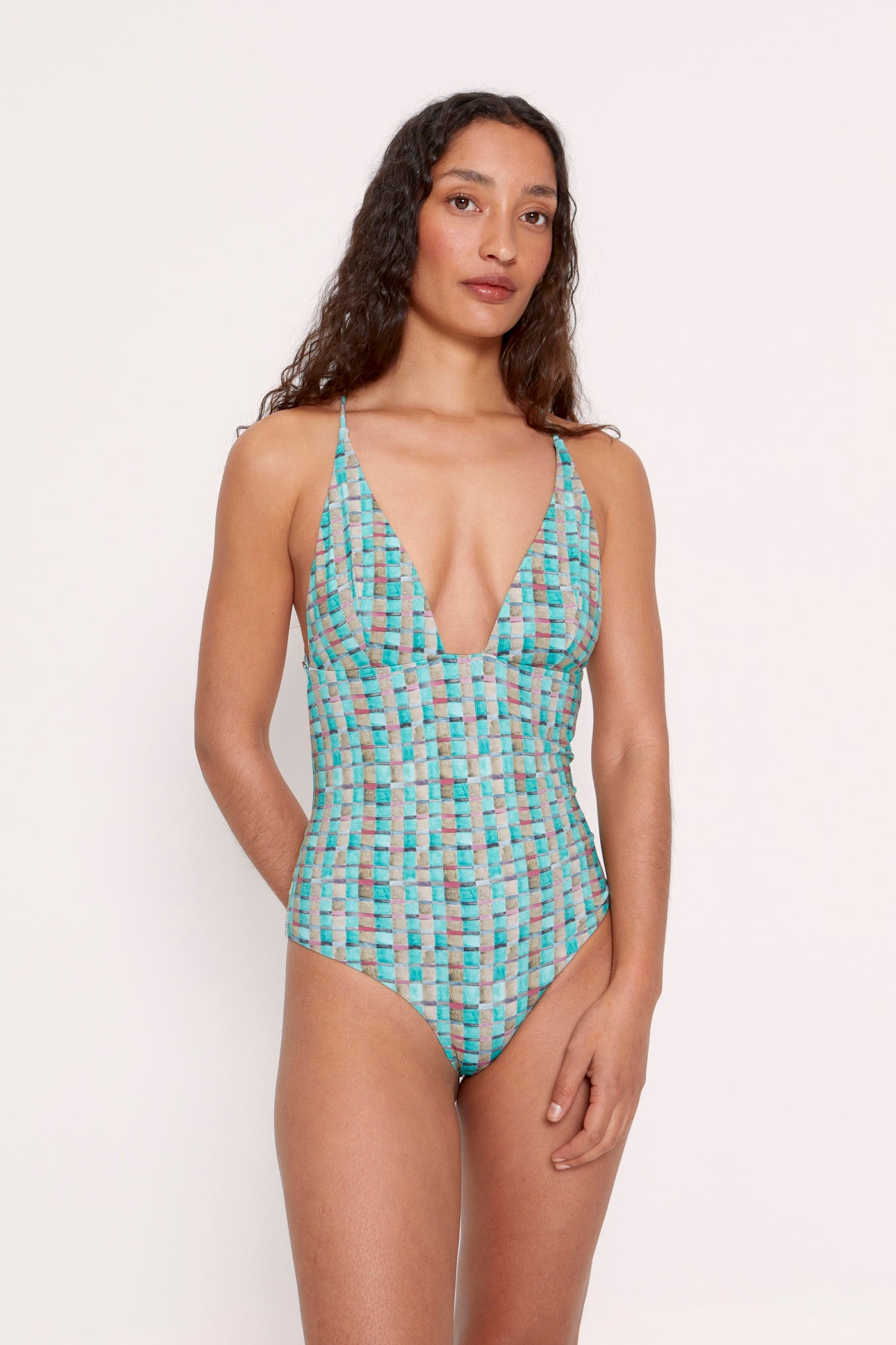 Bañador Chiara Green Vichy