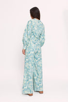 Camisa Mila Turquoise Meadow