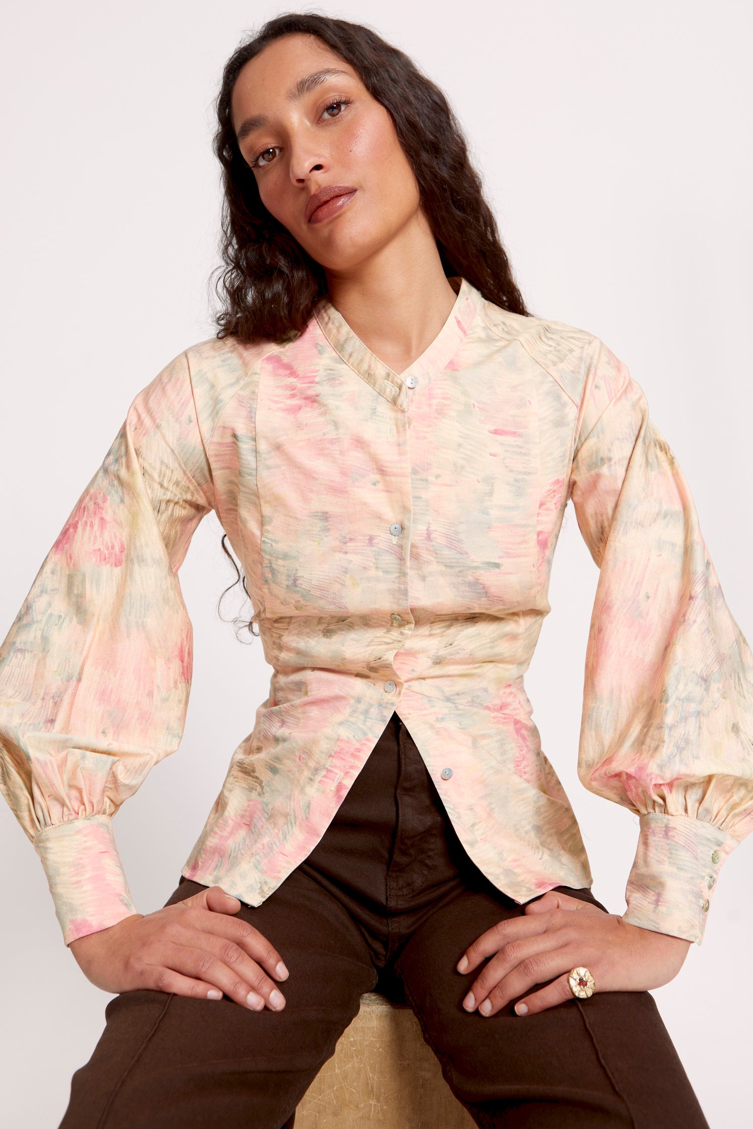 Camisa Mila pink Meadow