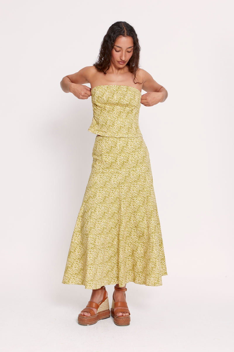 Rose Skirt Green