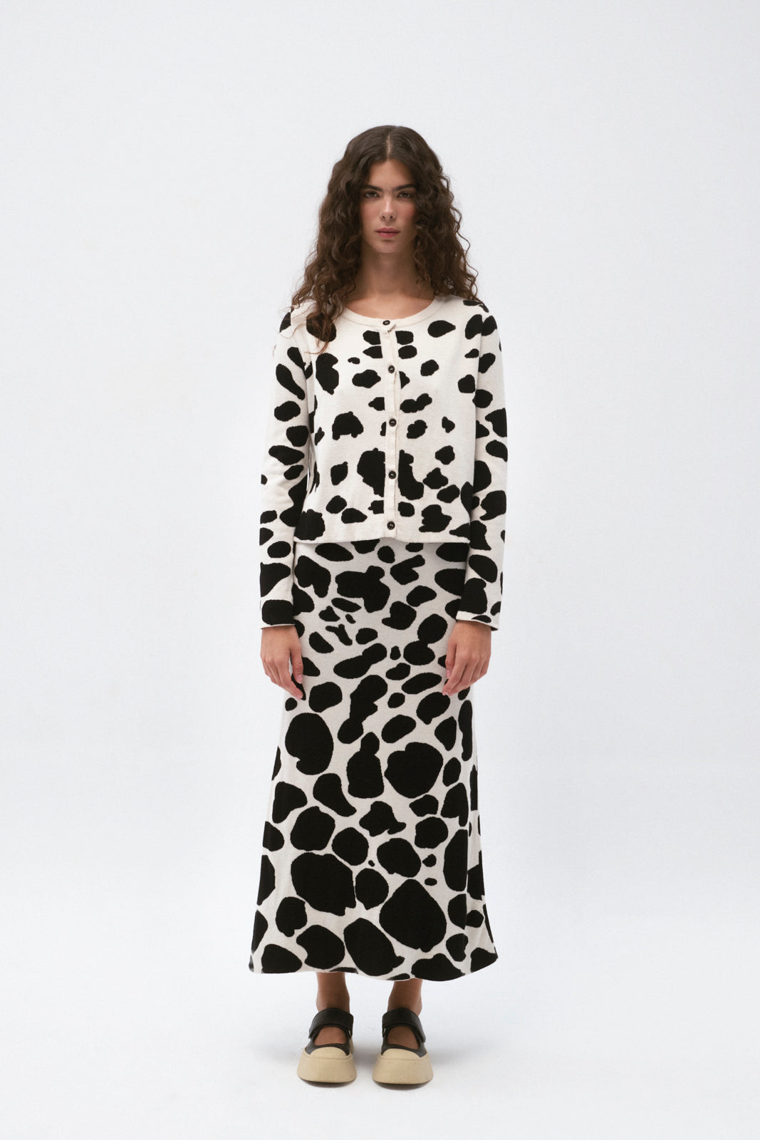 Falda Alex en Blanco y Negro