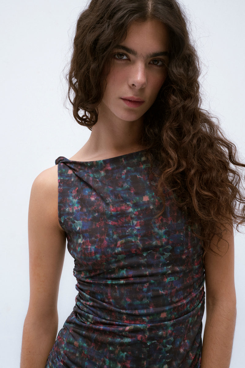 Ana Top azul oscuro