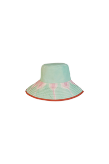 Sombrero Dalia Turquesa Gran Bucket
