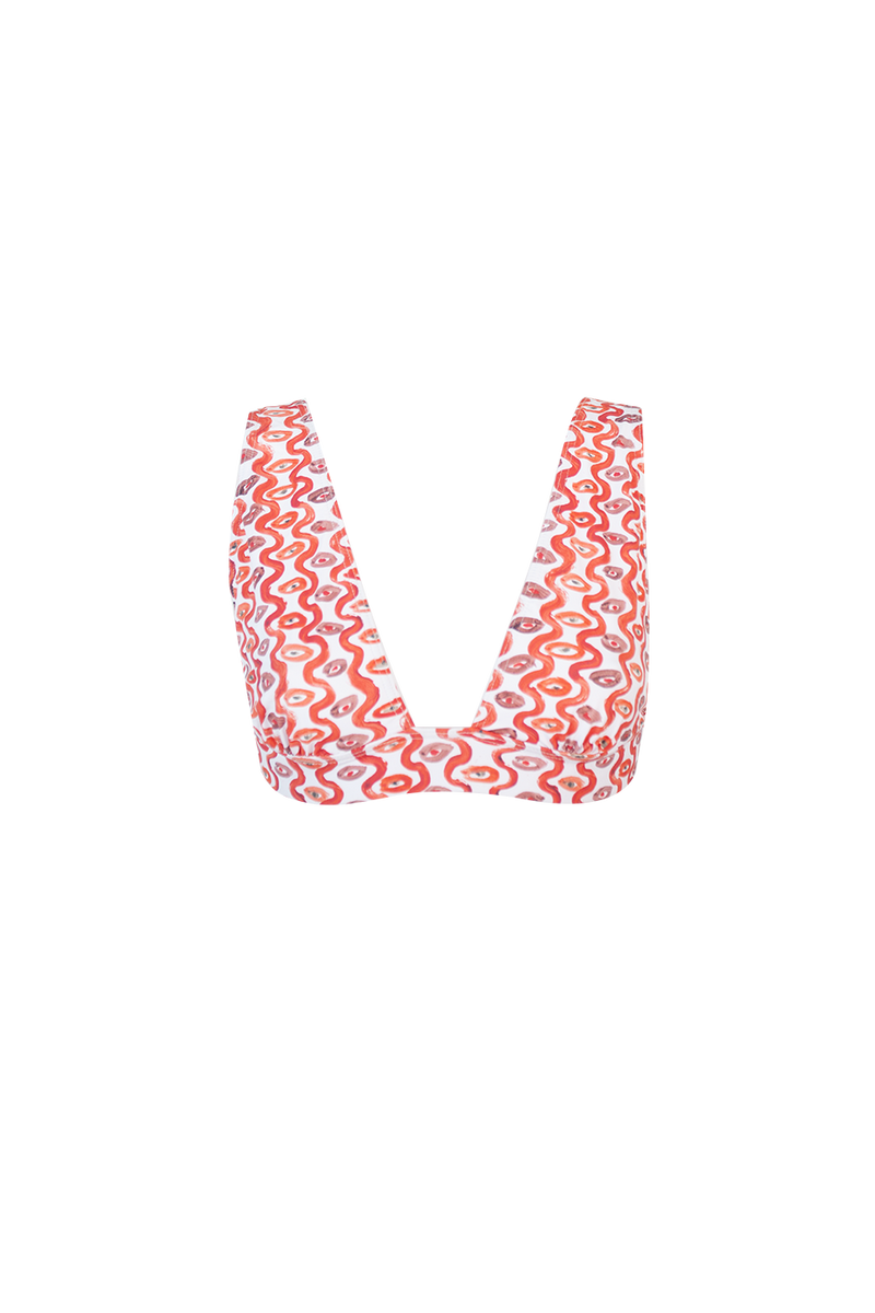 Top de bikini Ipanema Umba Rojo
