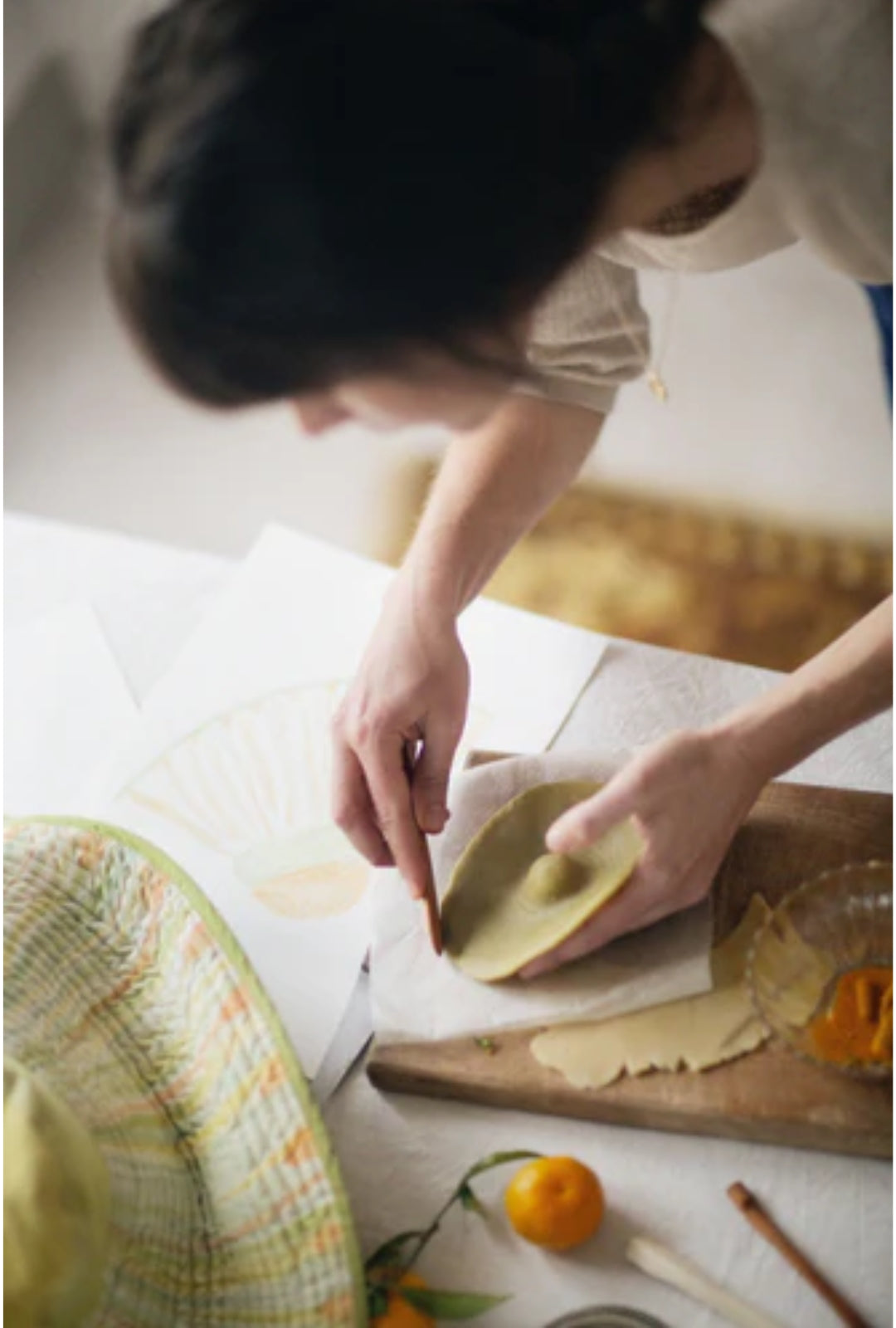 Lina Bou cooks the first Romualda edible hat