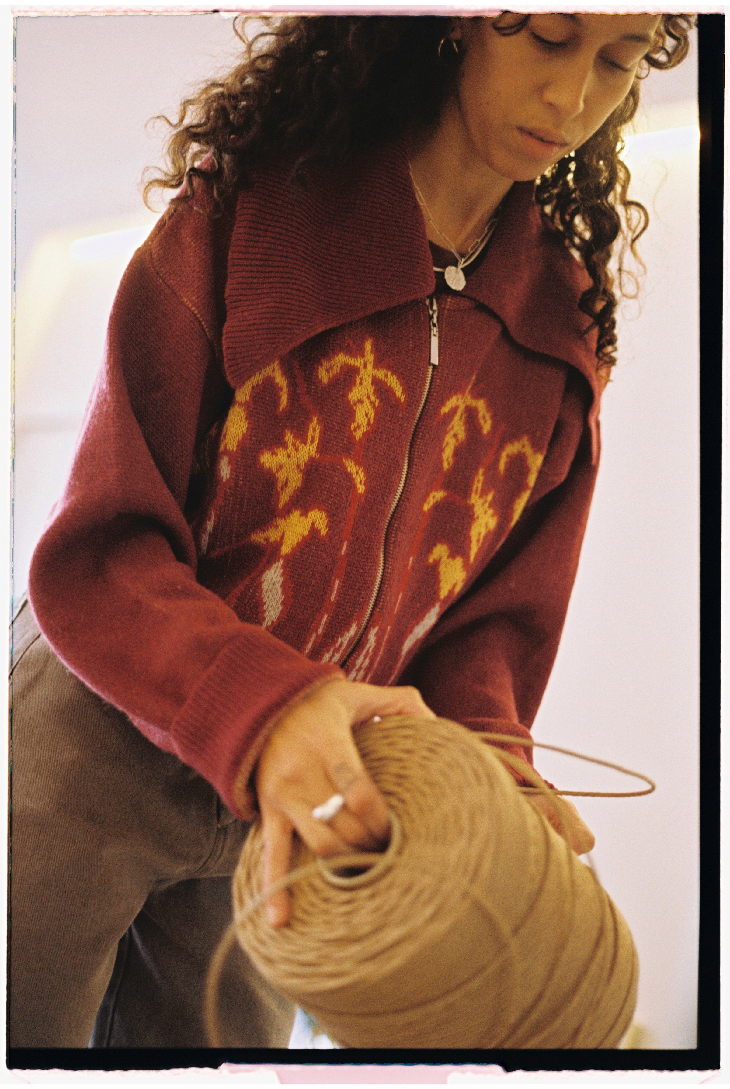Creta Cardigan Burgundy