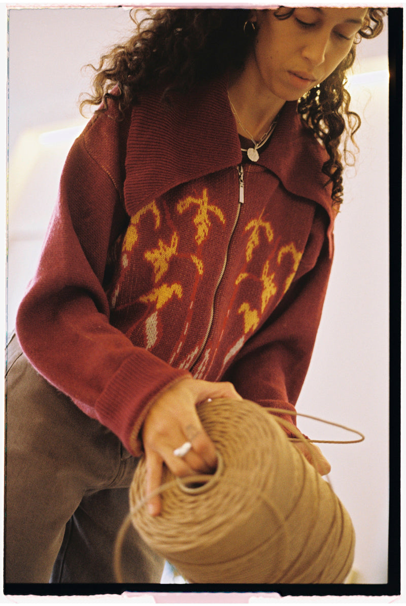 Cárdigan Creta Burgundy