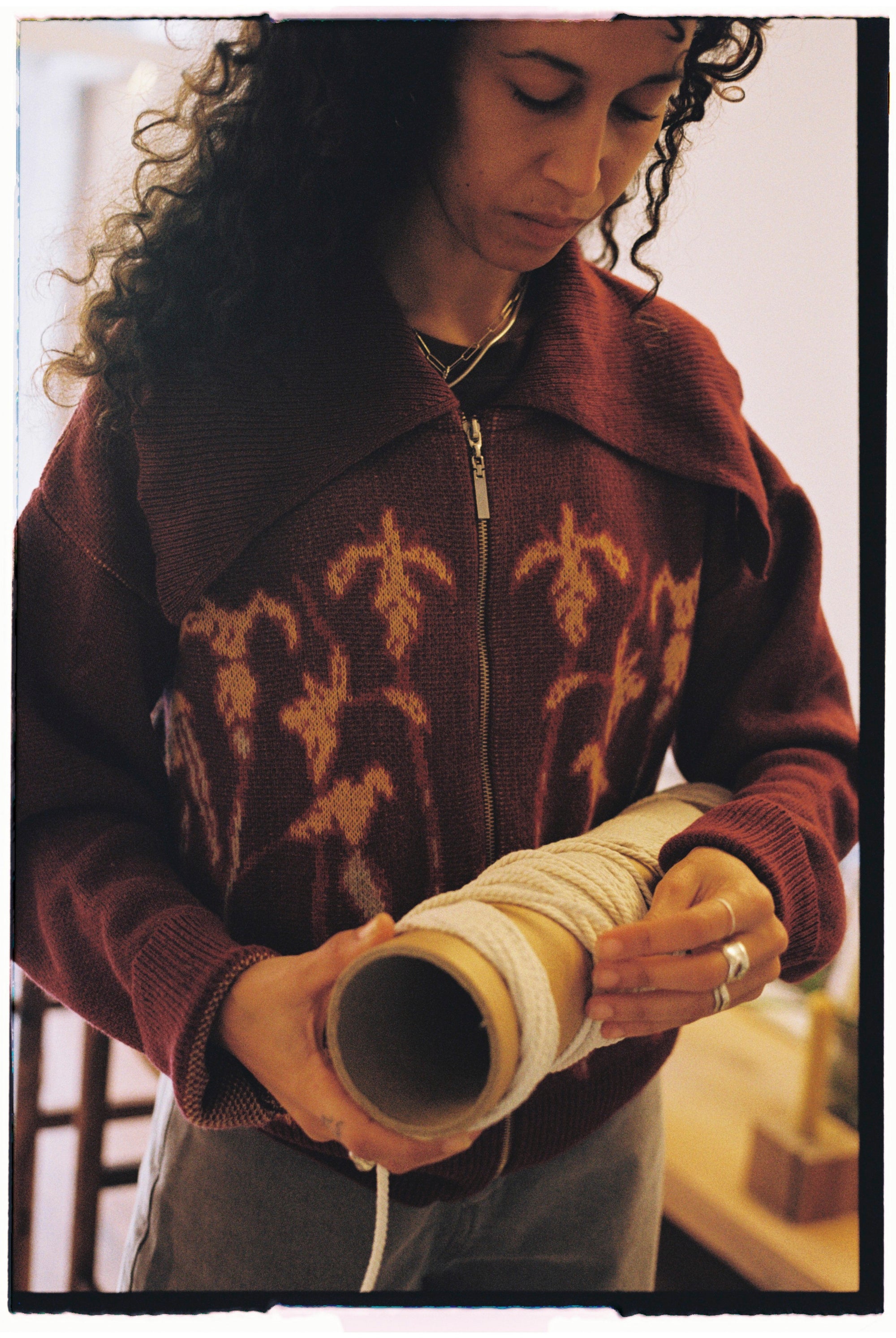 Creta Cardigan Burgundy