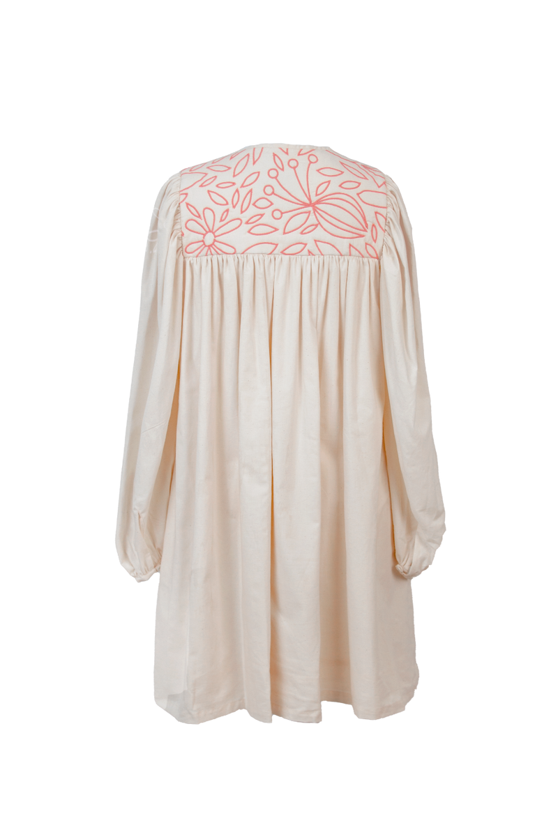 Lantana Ivory Quilted Dress