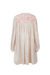 LANTANA IVORY QUILTED DRESS