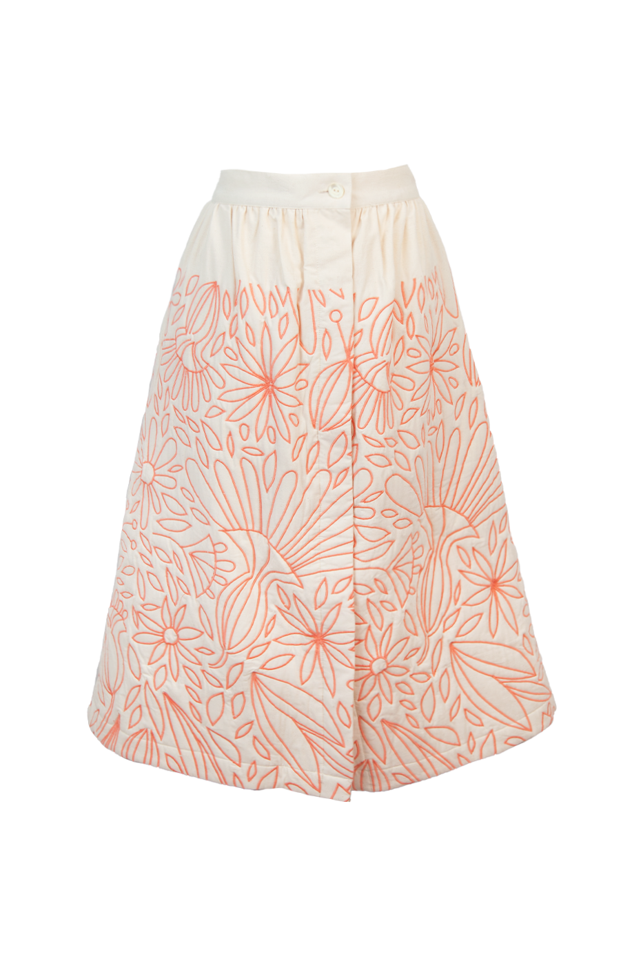 Petunia Ivory Quilted Skirt