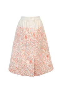 PETUNIA IVORY QUILTED SKIRT