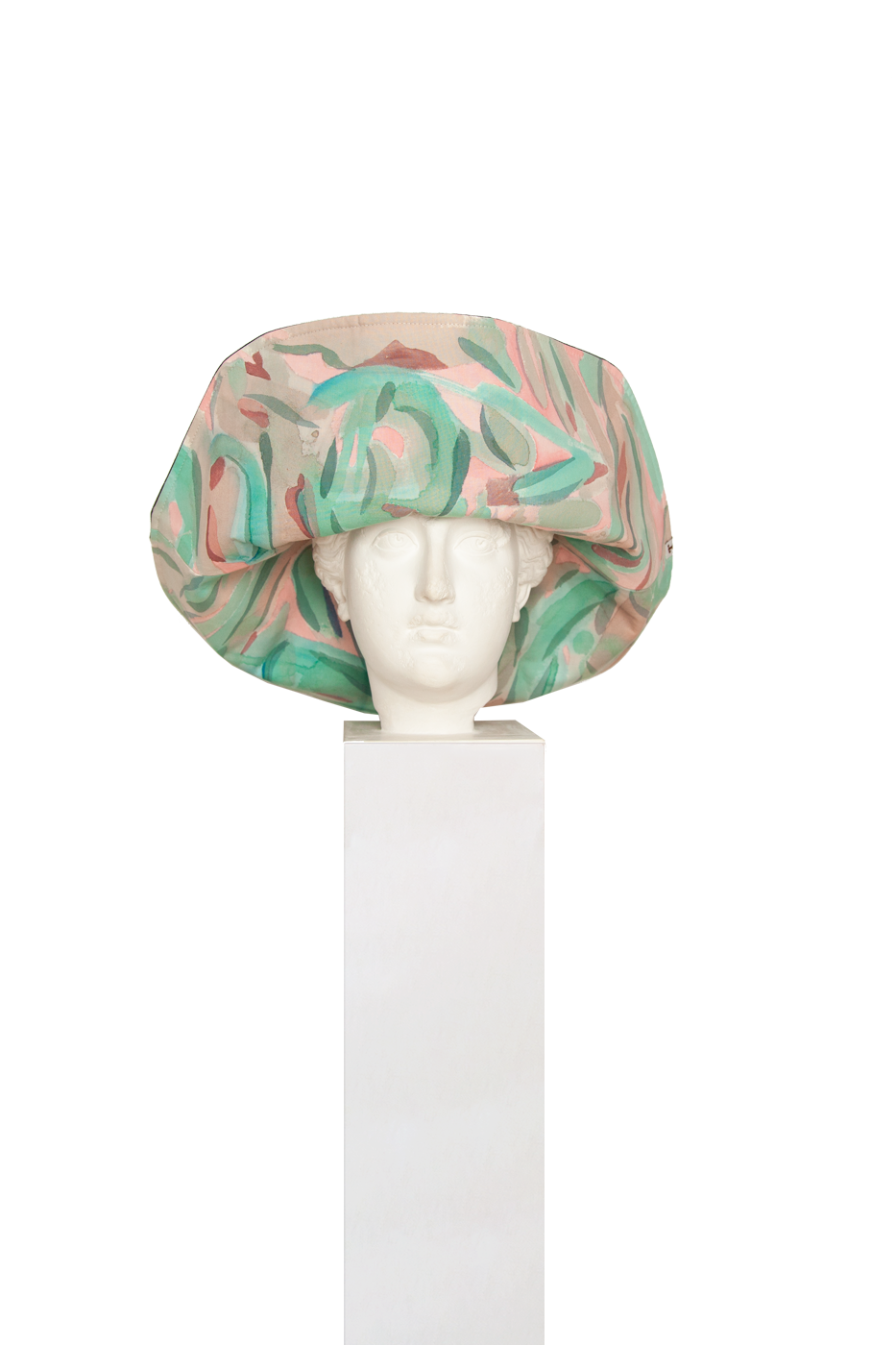 Sombrero Espuma De Mar Turquesa Grande