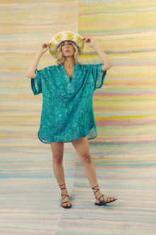 Espirea Turquoise Short Kaftan