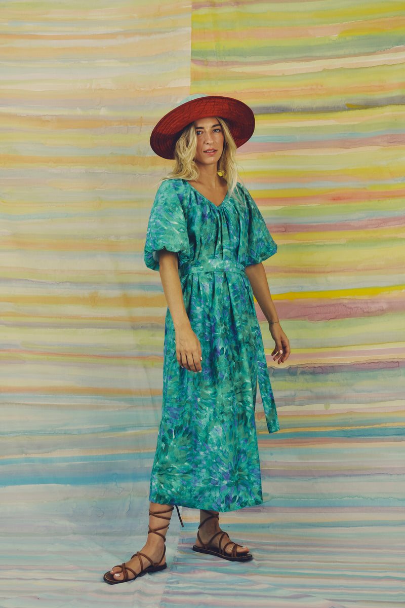 Vestido Turquesa Anturio