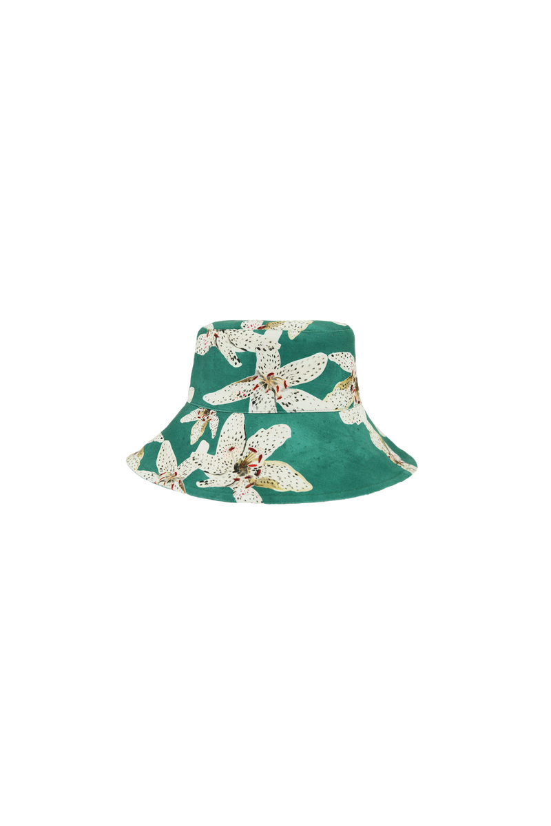 Sombrero Turquoise Floral Gran Bucket Kids