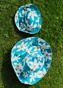 Sombrero Turquoise Floral Gran Bucket Kids