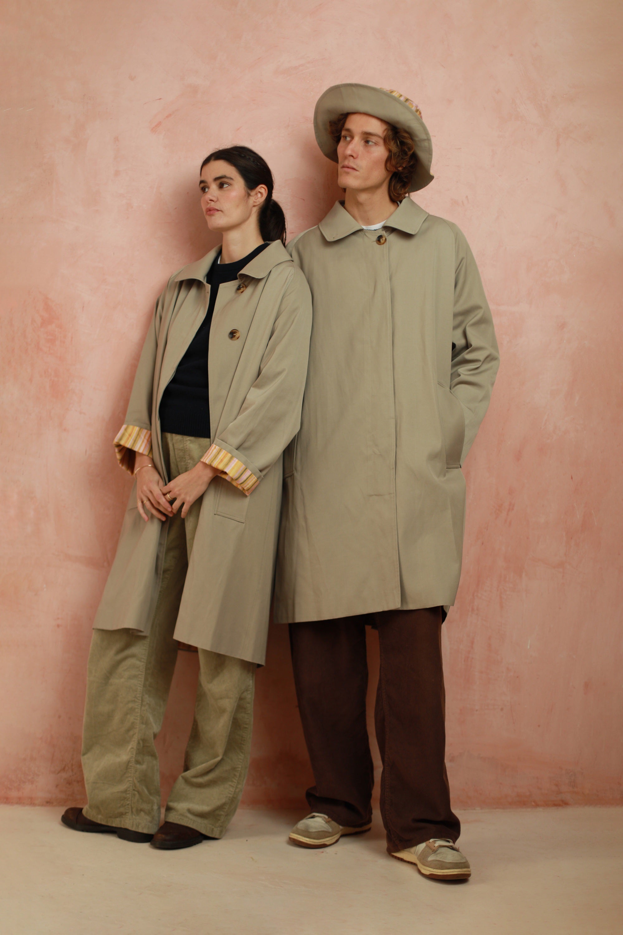 Lole beige three quarter length Trenchcoat