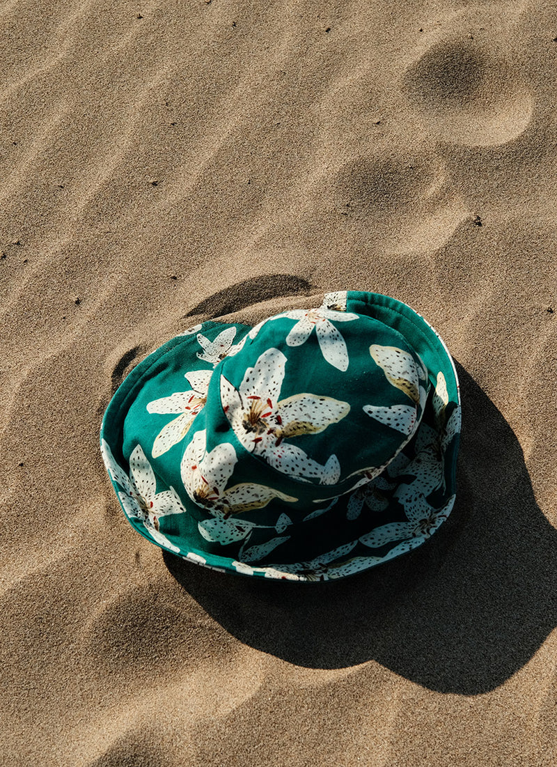 Sombrero Turquoise Floral Gran Bucket Kids