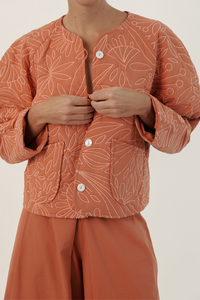 Palmito Caramel Quilted Jacket