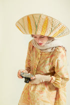 Sombrero Diente de León Amarillo Grande