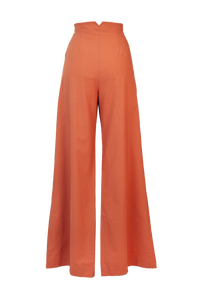 AGAVE CARAMEL HIGH WASTED TROUSERS