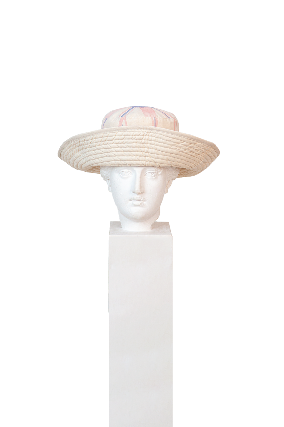 Sombrero de pescador con diseño de diente de león en color rosa