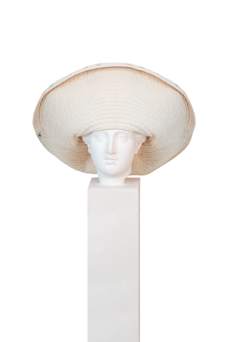 Sombrero Diente de León Amarillo Grande