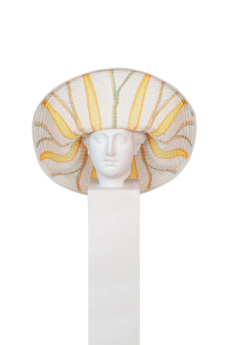 Sombrero Diente de León Amarillo Grande