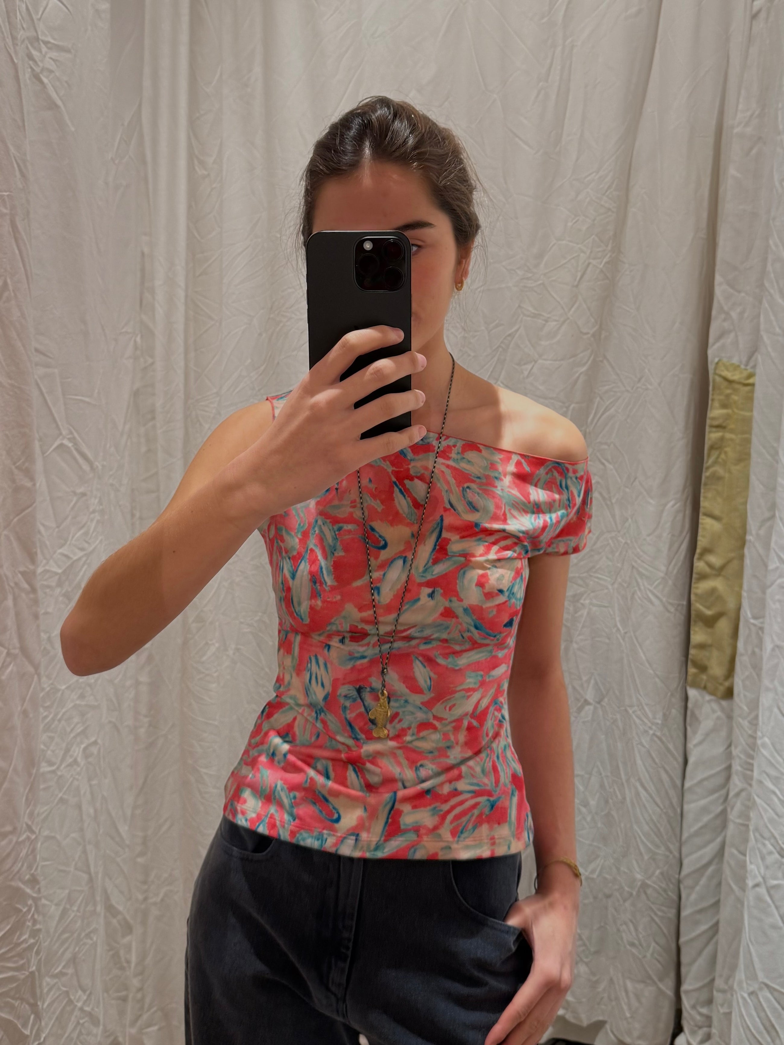 Lisa Top Pink Garden