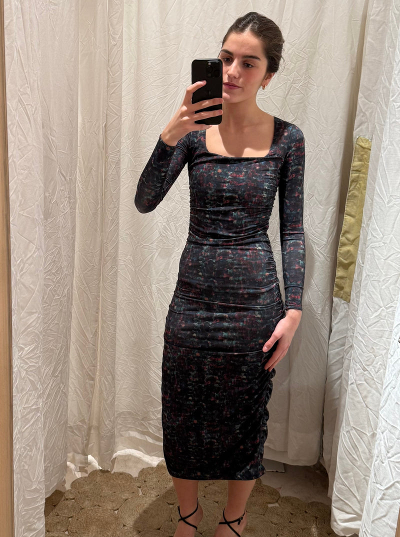 Vestido Mariana Azul Oscuro