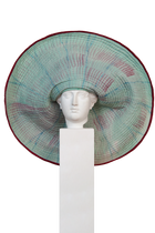 Gorro Orquidea Gigante Turquesa 