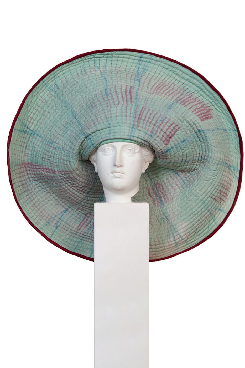 Gorro Orquidea Gigante Turquesa 