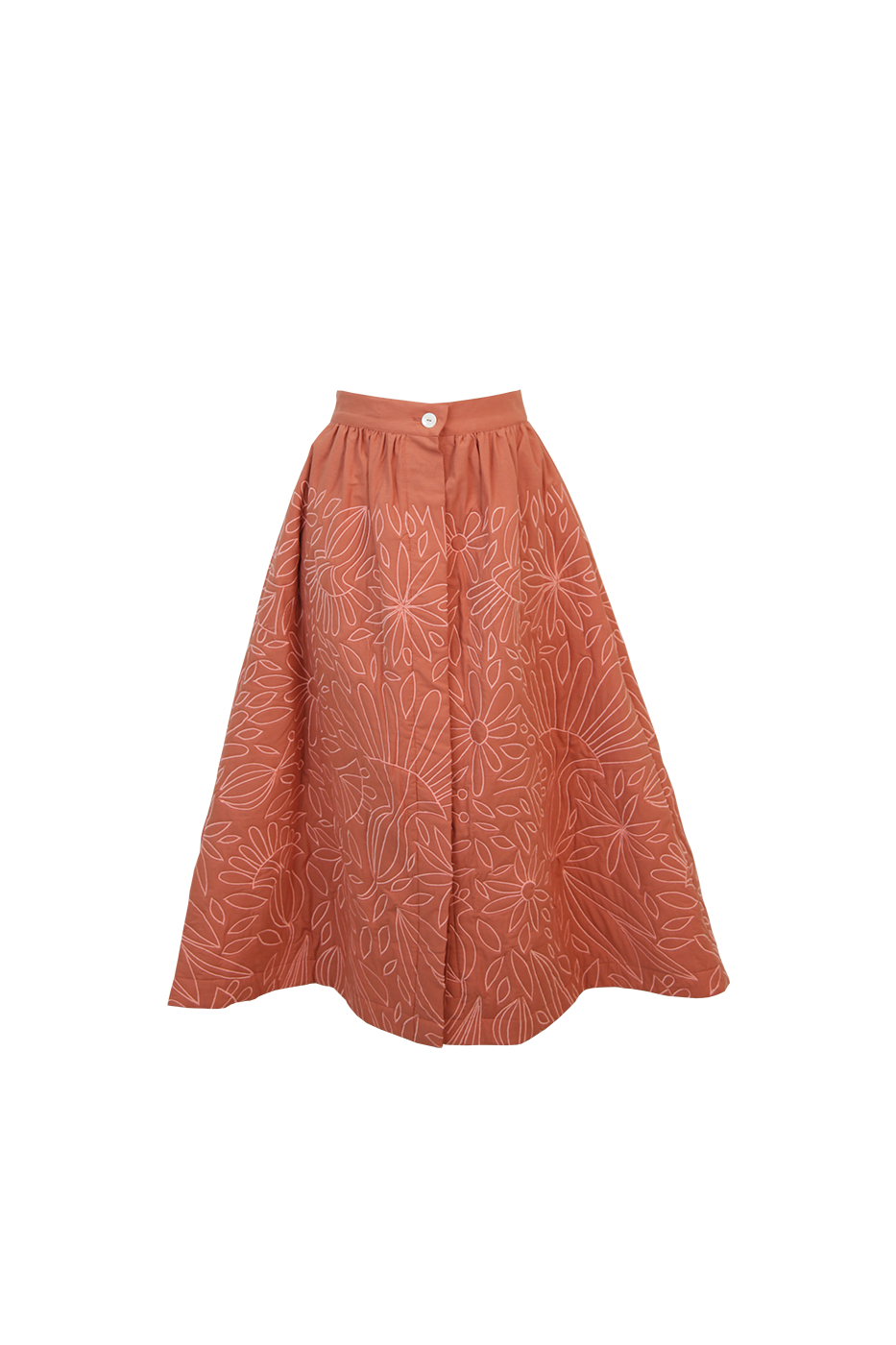 Petunia Caramel Quilted Skirt