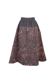 Petunia Black Quilted Skirt