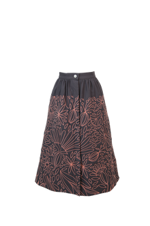 Petunia Black Quilted Skirt