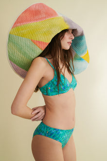 Bikini con aros Primula turquesa