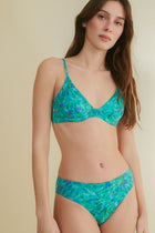 Top de bikini Primula color turquesa