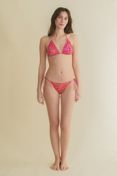 Anemona pink triangle bikini