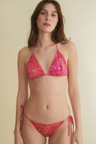 Anemona pink triangle bikini