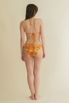 Anemona yellow triangle bikini